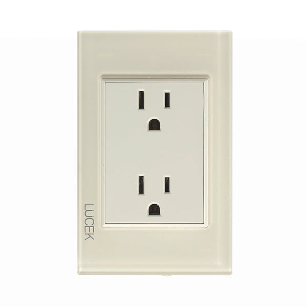 BP06-KH PLACA CON CONTACTO DUPLEX COLORS HUESO MATE – Lucek