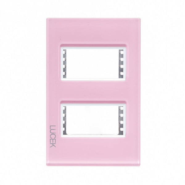 PP010-KP PLACA METALICA DE 1 MODULO COLORS ROSA